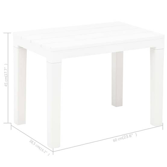 Maison Chic - Lot de 2 Bancs de jardin - Bancs d'extérieur - Banquettes Blanc Plastique - Image 6