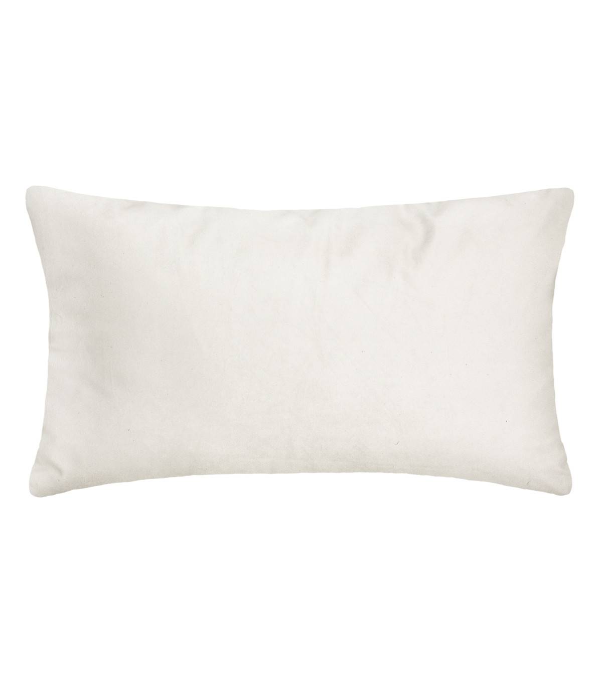 Coussin déhoussable velours Ivoire et Or 30 x 50 cm - Imagen 4