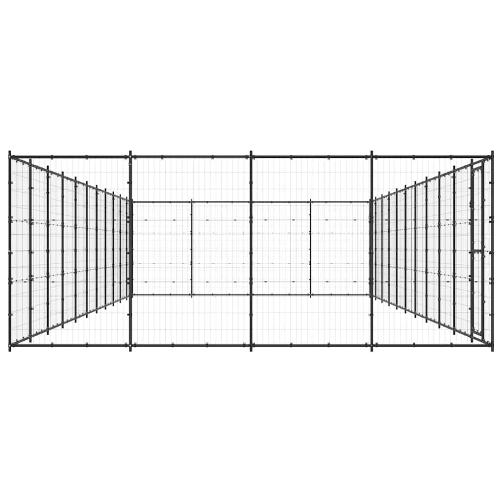 Vidaxl - Chenil d'extérieur pour chiens Acier 53,24 m² vidaXL 3082317 - Imagen 6