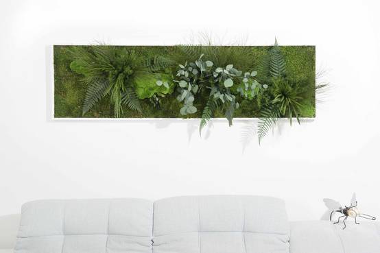Tableau Végétal Stabilisé Midori - Tableau Végétal - Décoration d'Intérieur - 140*40 cm - Image 1