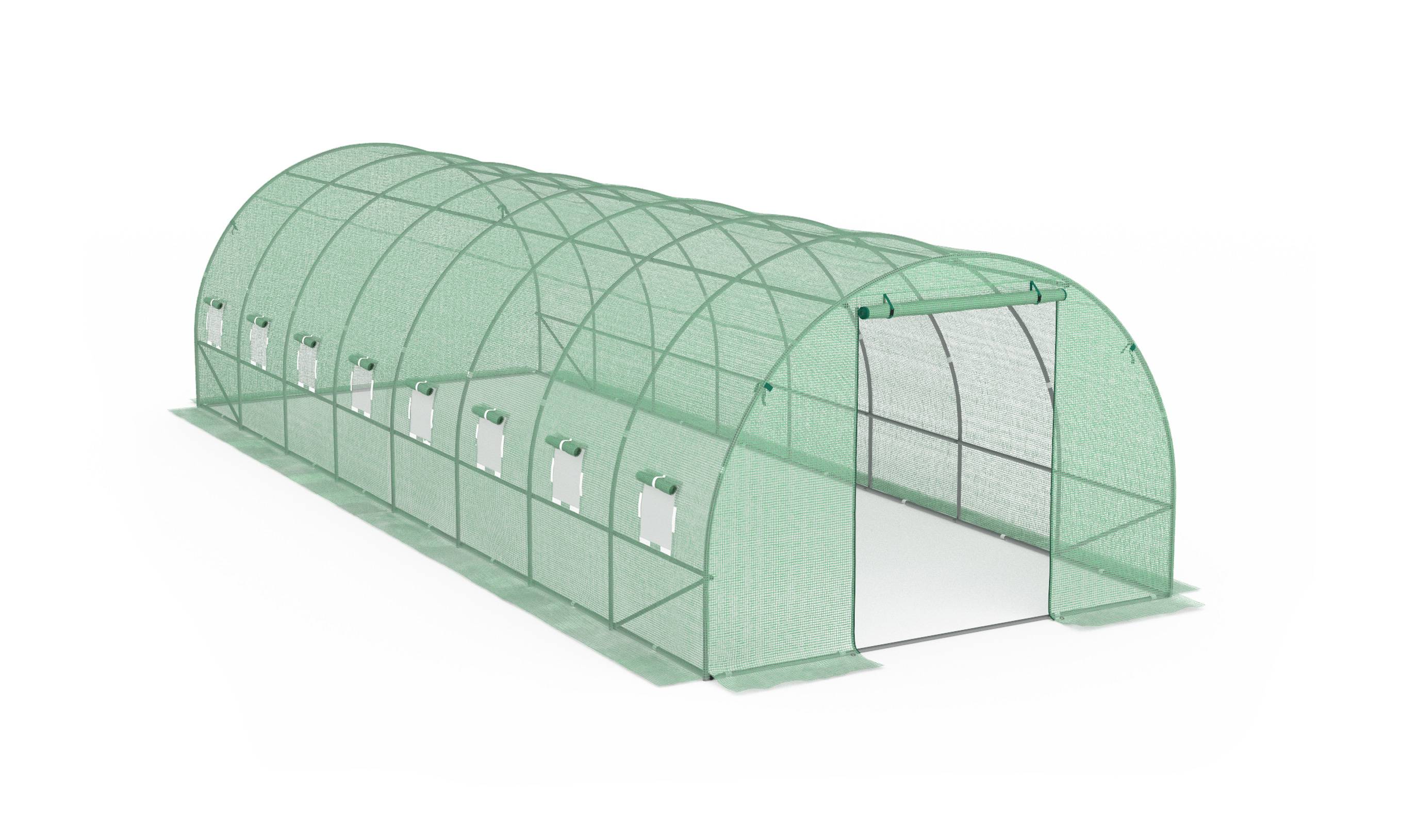 Serre tunnel de jardin - 24 m² en polyéthylène Renforcée - TERRE JARDIN - Image 1
