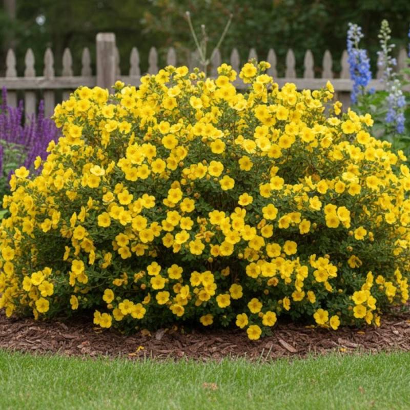 Potentille arbustive Double Punch® Gold 'MINJAU03', Potentilla à fleurs Jaune - feuillage Caduc - Godet - 5/20 cm-  hauteur à maturité De 0,50 m à 1,0 - Imagen 3