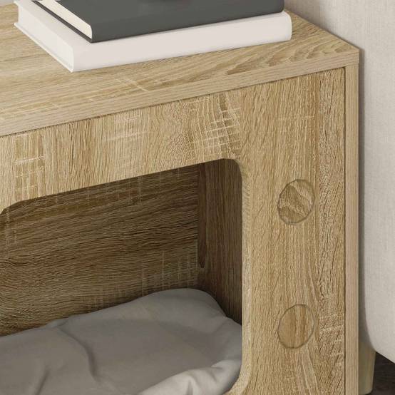 Niche Chat Haute Bois Sonoma Repos Brun 52cm pour Chat Naturel Doux - ComfortXL Outdoor Living - Image 4