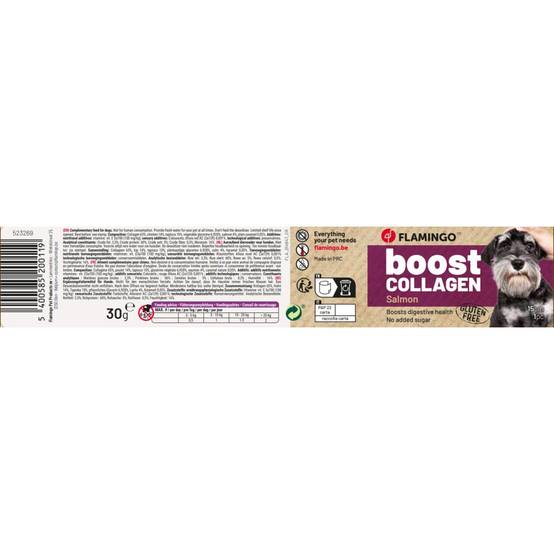 Flamingo - Friandises Boost Lanières avec Saumon & Collagène 30 g pour chien - Image 4