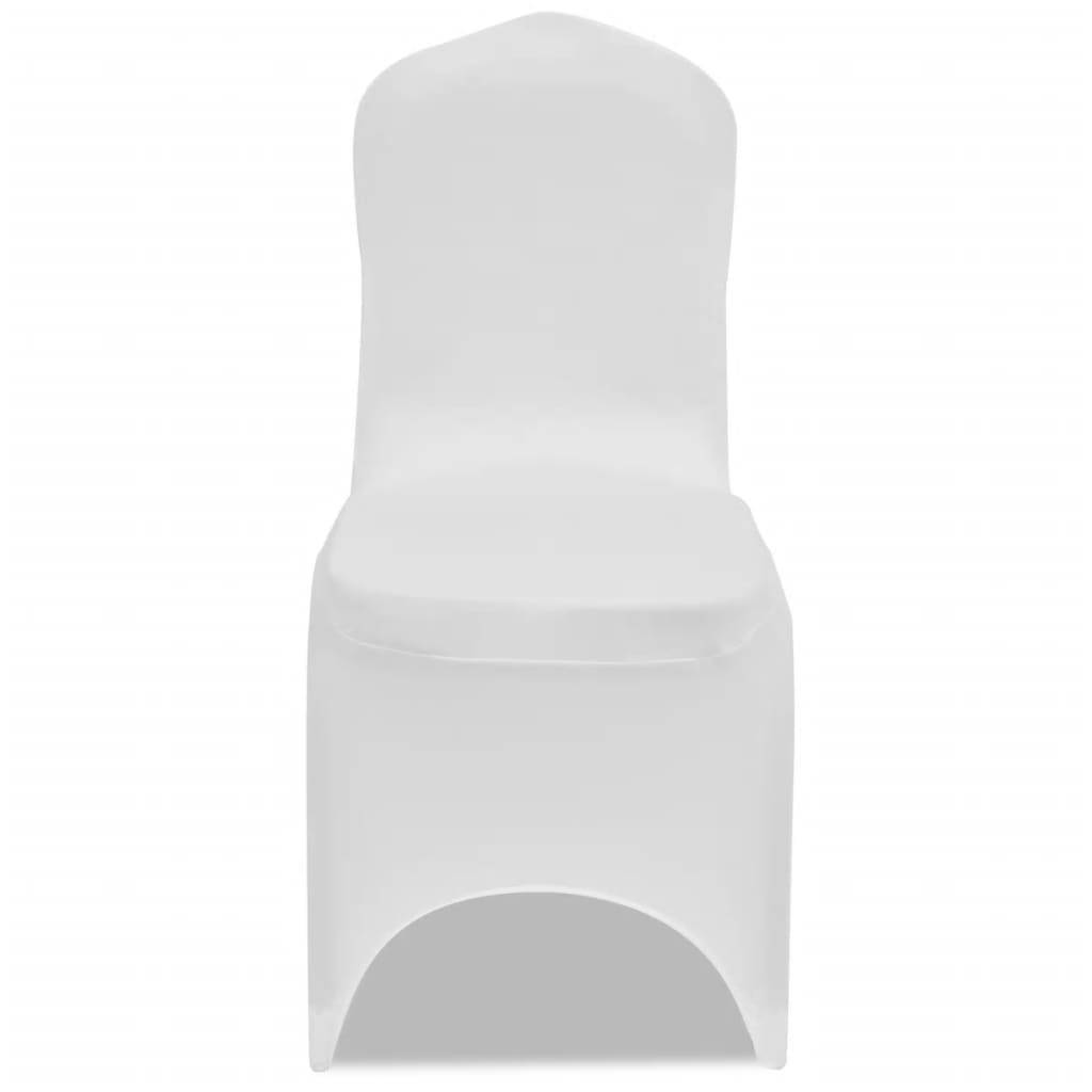 Housse pour chaises - Housse de protection blanche extensible 6 pièces PC108 - Image 3