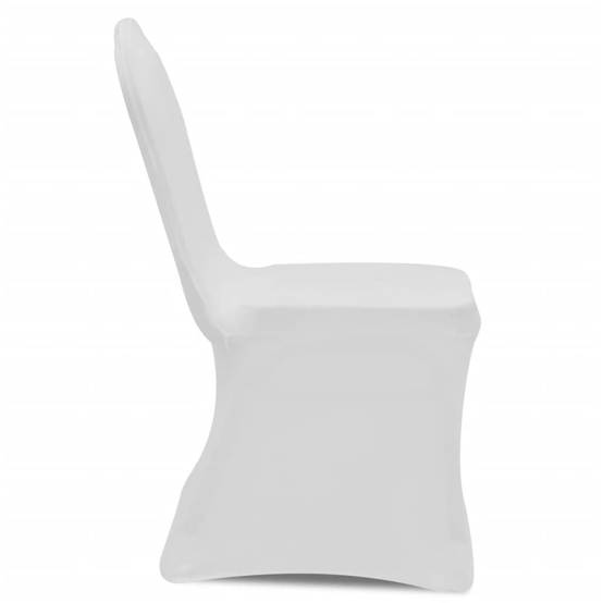 Housse pour chaises - Housse de protection blanche extensible 6 pièces PC108 - Image 4