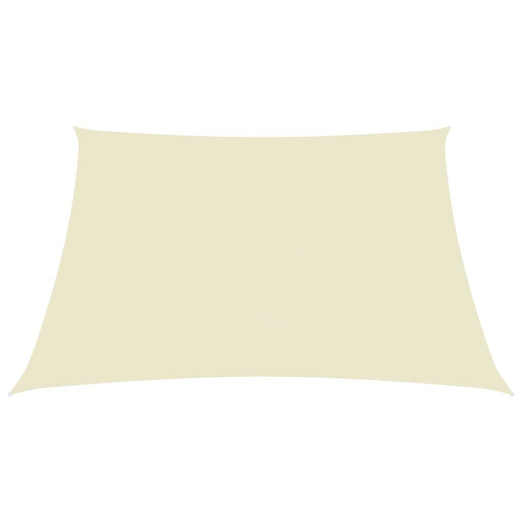Helloshop26 - Voile toile d'ombrage parasol tissu oxford rectangulaire 6 x 7 m crème - Imagen 1