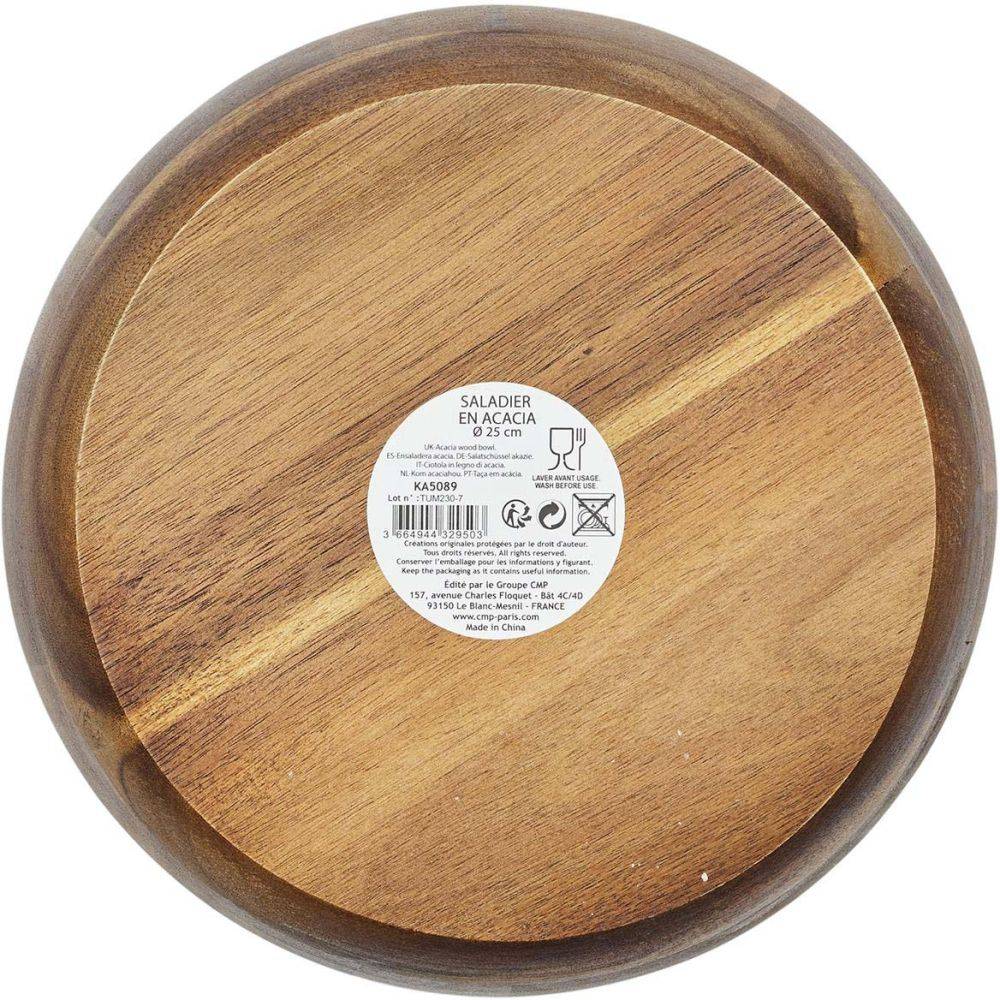 The Home Deco Factory - Saladier en acacia 25 cm - Imagen 4