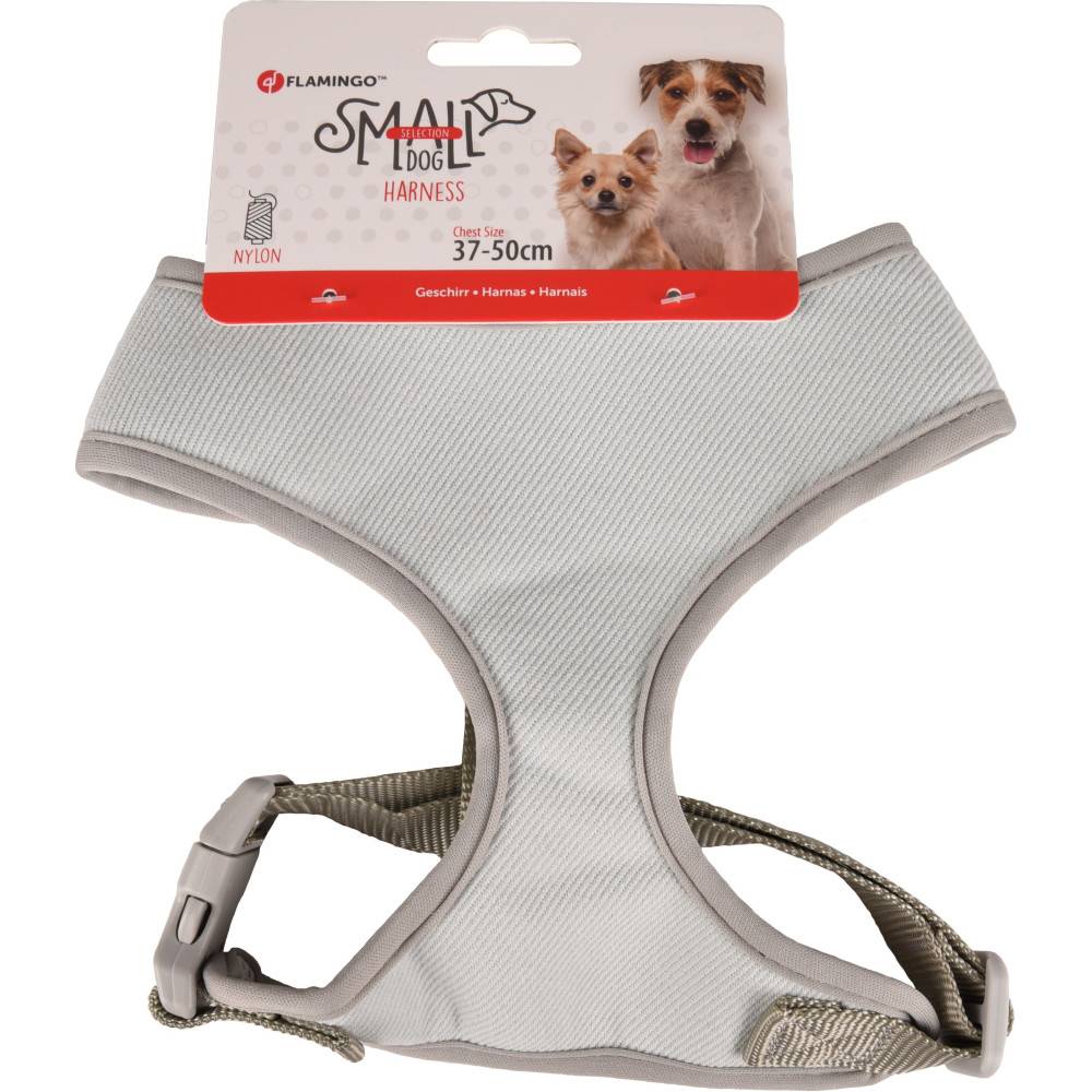 Harnais Small dog M, cou 35 cm corp réglable de 37 à 50 cm vert pour chien. - Imagen 1
