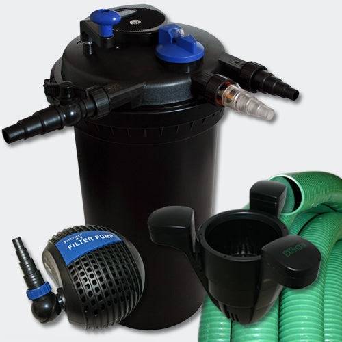Helloshop26 - Kit de Filtration 30000l 18 Watts UVC Stérilisateur Pompe Tuyau Skimmer