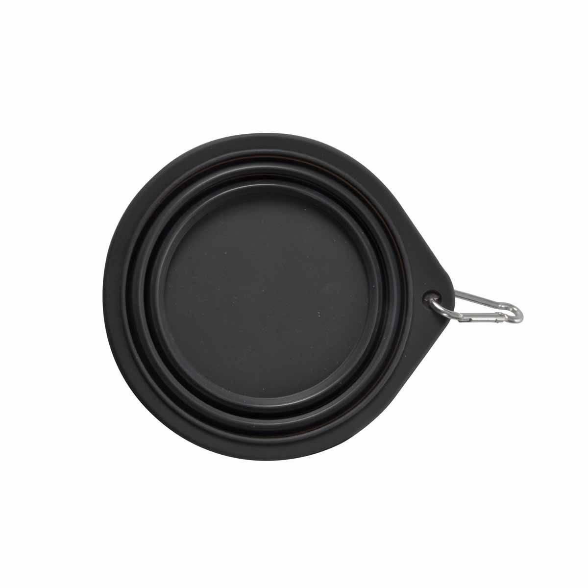 Gamelle Rétractable pour Chien "Voyage" 15cm Anthracite - Image 2