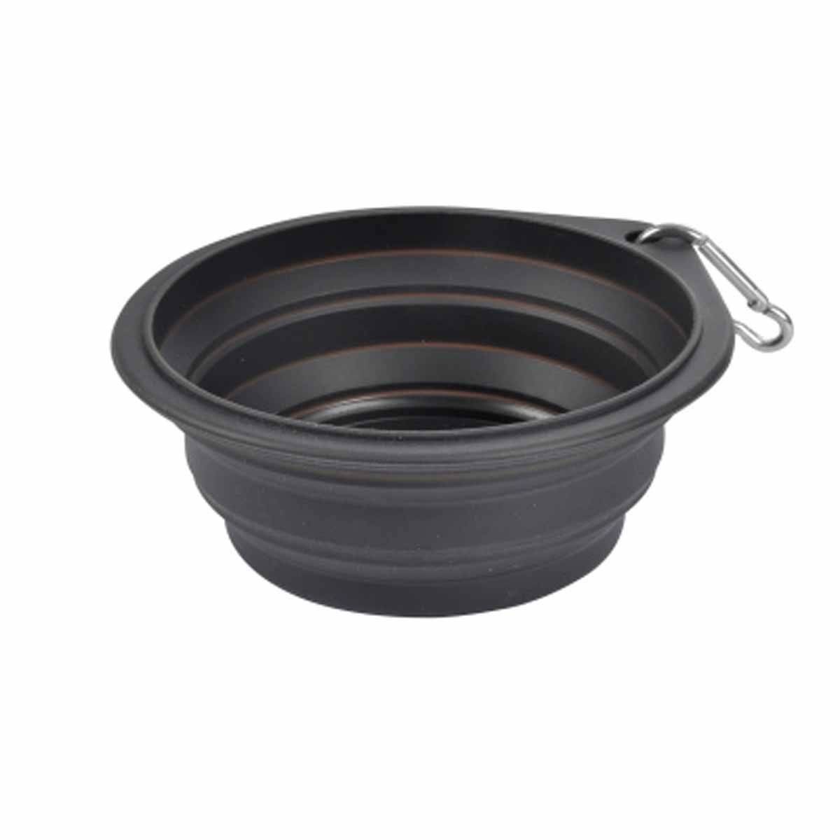 Gamelle Rétractable pour Chien "Voyage" 15cm Anthracite - Image 1