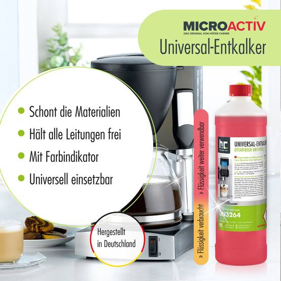 Détartrant universel Microactiv® avec indicateur de couleur pour machines à café entièrement automatiques en bidon de 5 L x 96 - Image 3