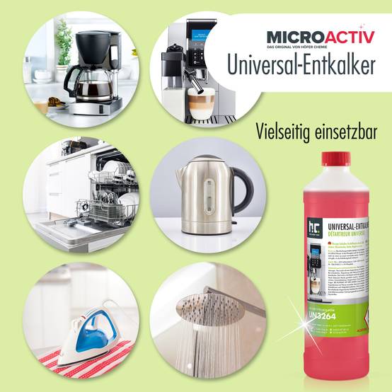 Détartrant universel Microactiv® avec indicateur de couleur pour machines à café entièrement automatiques en bidon de 5 L x 96 - Image 5
