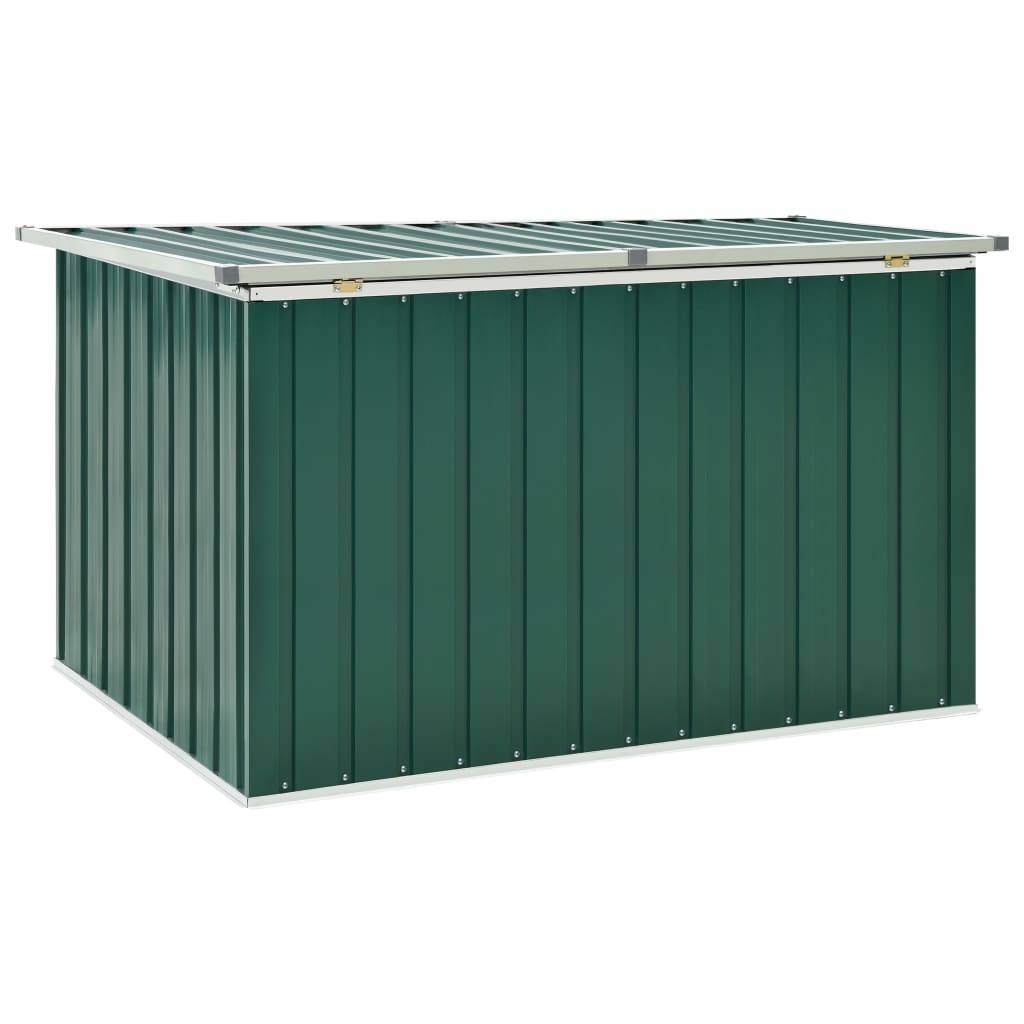 Helloshop26 - Coffre boîte meuble de jardin rangement vert 149 x 99 x 93 cm - Imagen 4