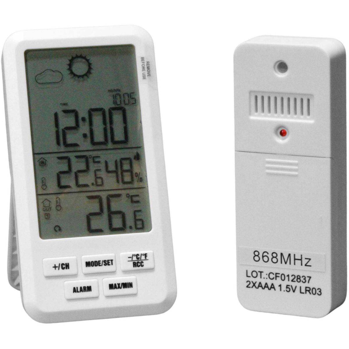 Stil - Station météo électronique petit format avec capteur - Image 1