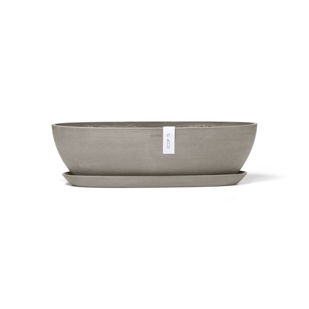 Ecopots - Soucoupe Sofia Long Taupe - 49,4 x 13,6 x H. 3 cm ECOPOTS