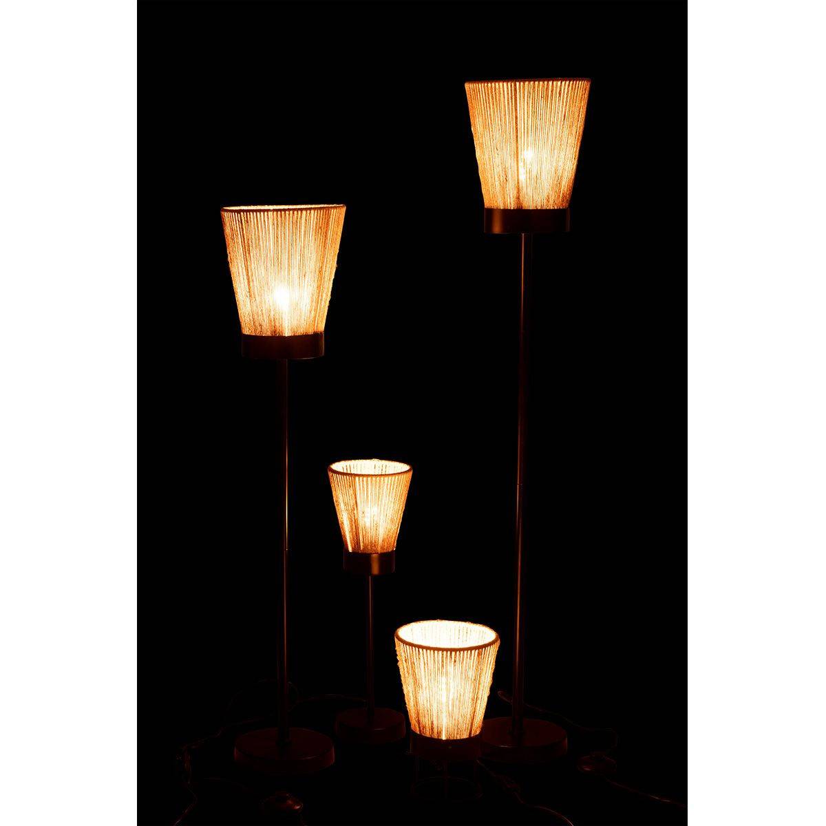 Lampadaire en Jute "Luna" 100cm Naturel - Image 6
