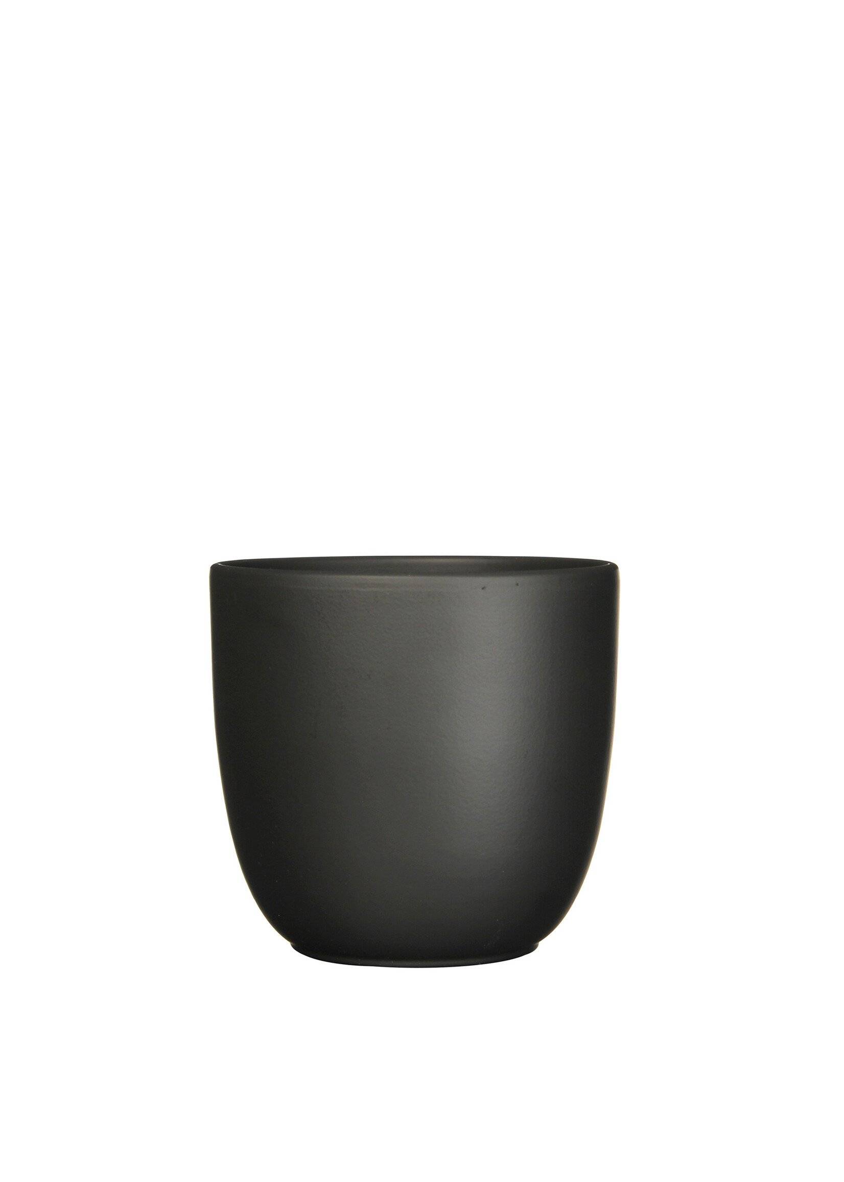 Mica Decorations - Maceta Tusca redonda negra mate Ø 14,5 cm - MICA DECORATIONS