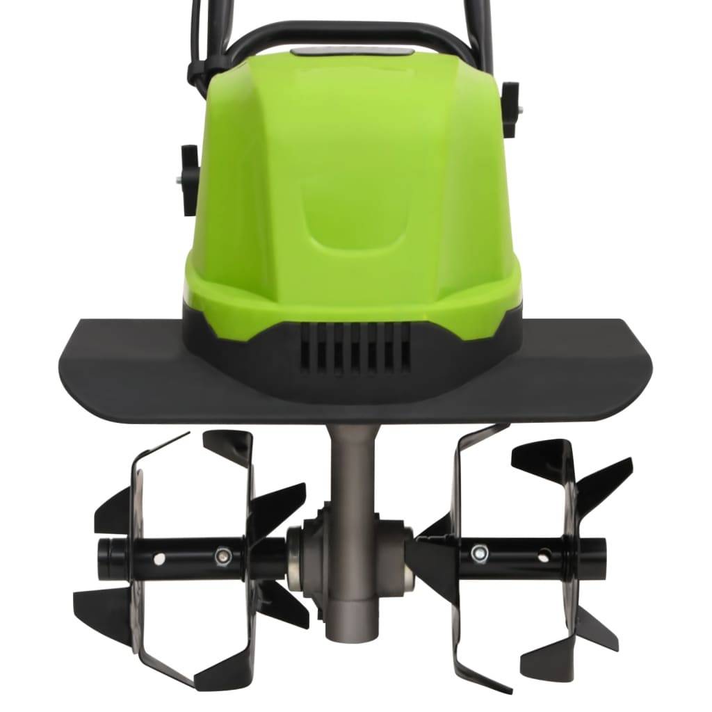 Motoculteur électrique acier et ABS noir et vert 36 x 53 x 138 cm - PANGIVO - Image 6