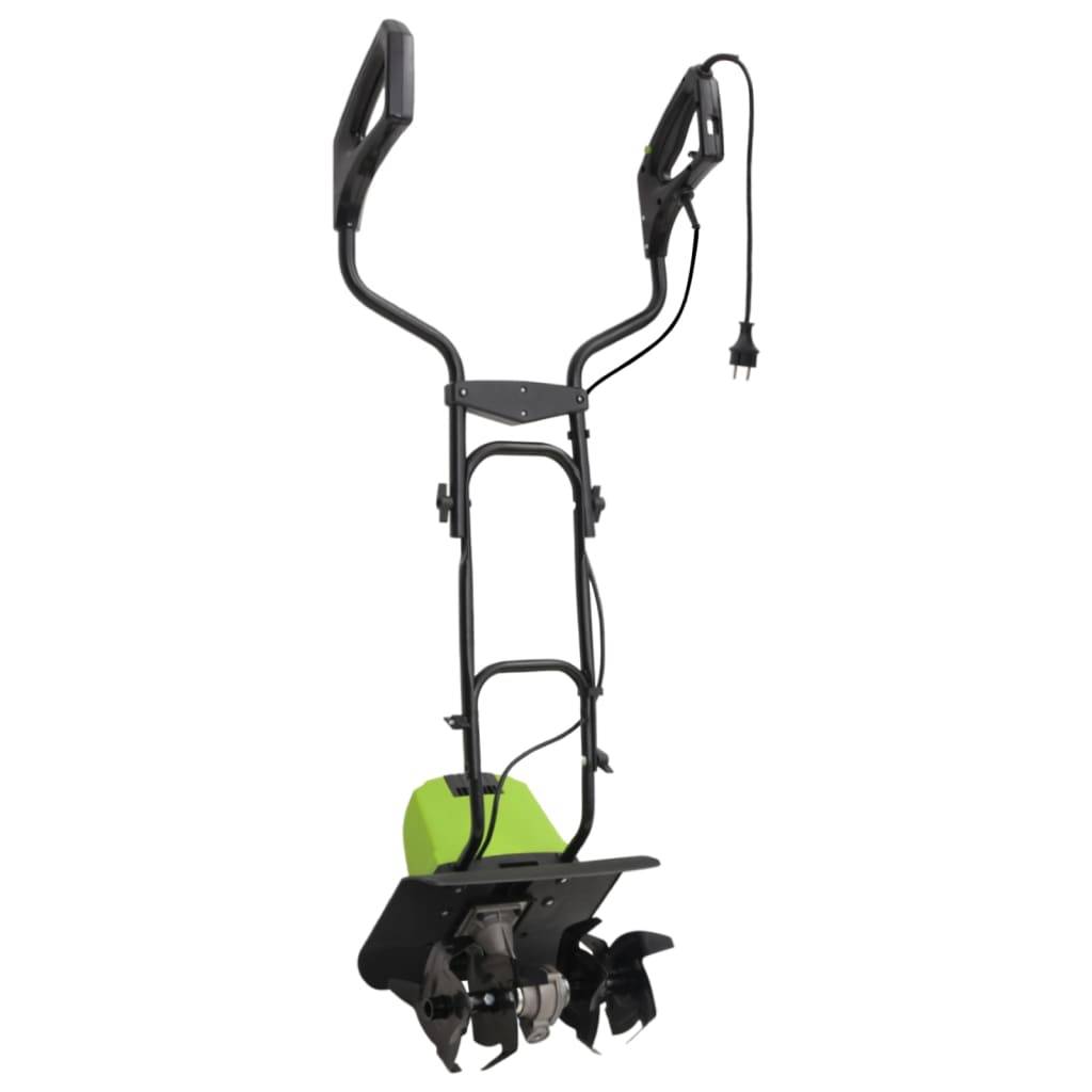 Motoculteur électrique acier et ABS noir et vert 36 x 53 x 138 cm - PANGIVO - Image 4