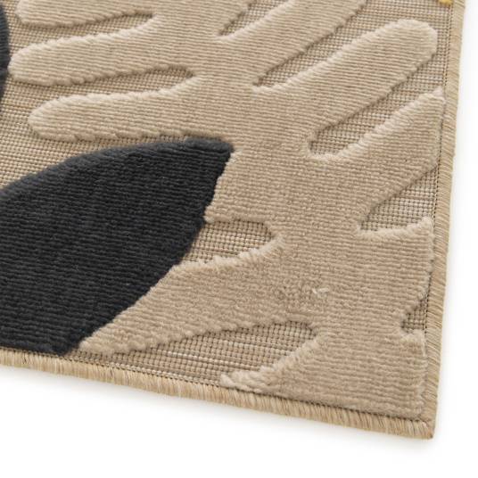 Decoweb - Tapis extérieur et intérieur en relief - Palmera - Beige et noir - 160 x 230 cm - Decoweb - Imagen 6