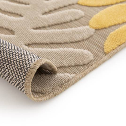Decoweb - Tapis extérieur et intérieur en relief - Palmera - Beige et noir - 160 x 230 cm - Decoweb - Imagen 5