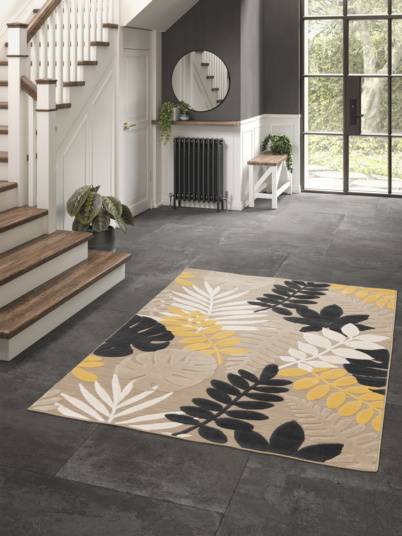 Decoweb - Tapis extérieur et intérieur en relief - Palmera - Beige et noir - 160 x 230 cm - Decoweb - Imagen 3