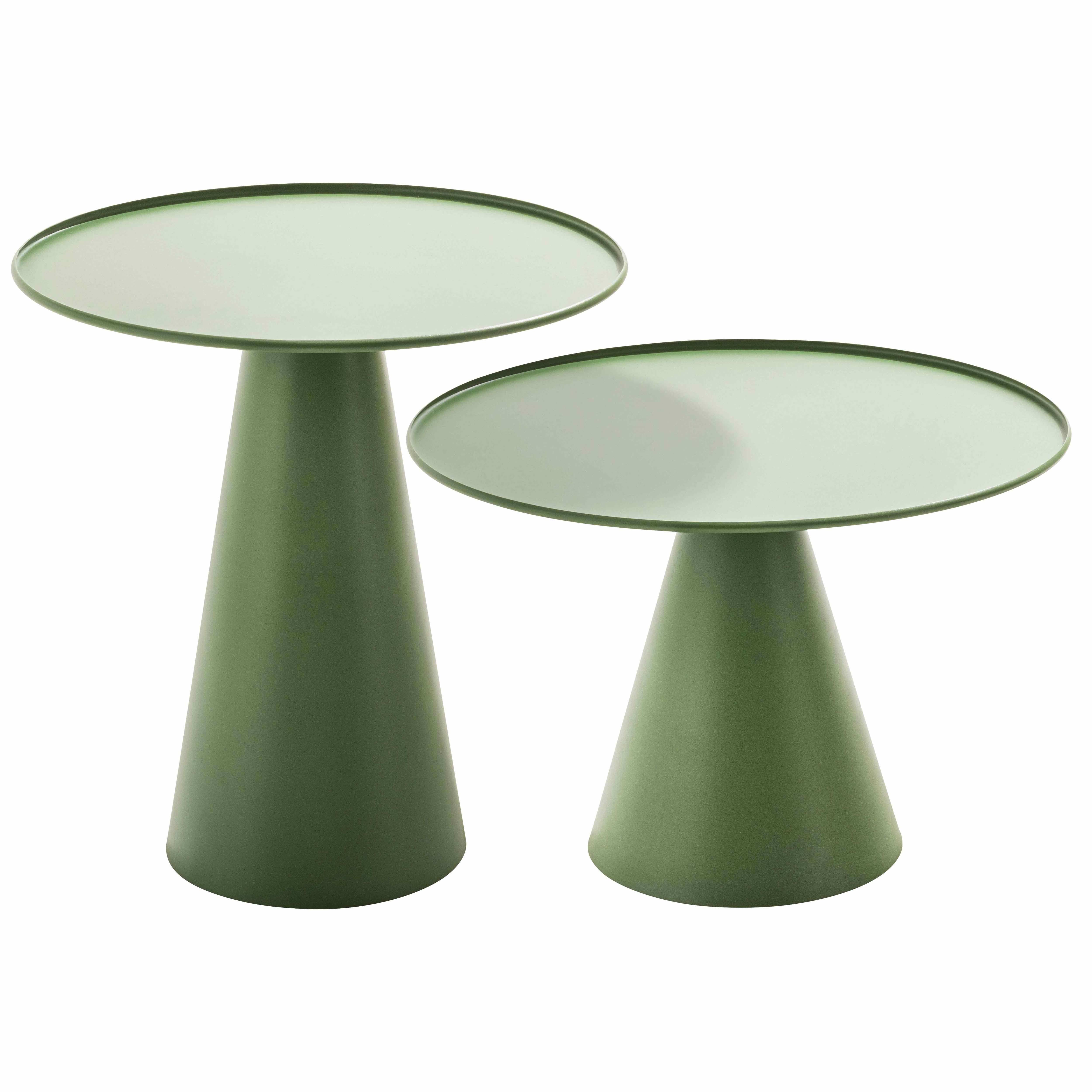 Oviala - Lot de 2 tables basses de jardin rondes vert cactus
Gomba - Oviala - Imagen 1