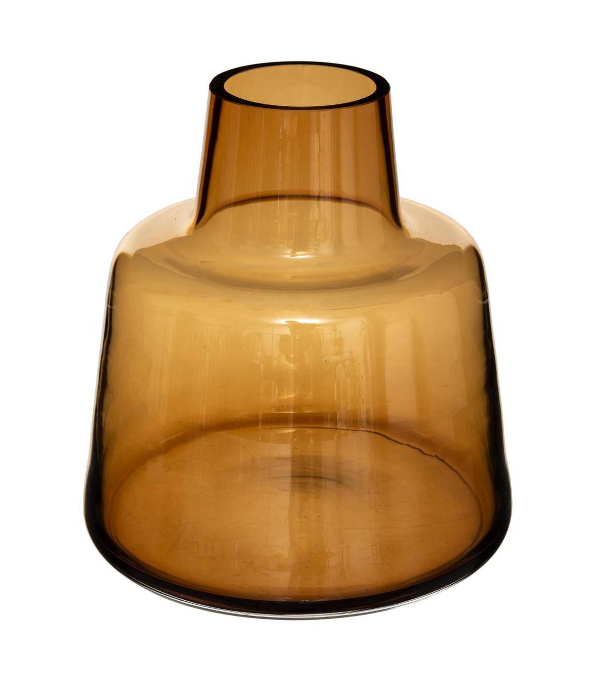 Vase épaule en Verre Ambre H 23 cm - Imagen 1