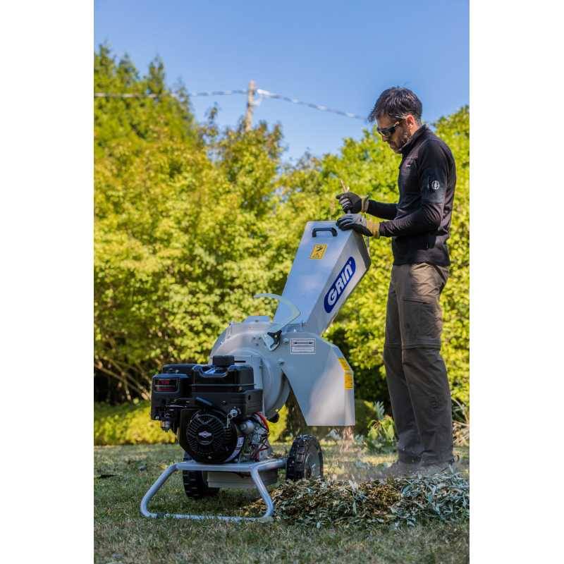 Grin - Broyeur de végétaux thermique GRIN, 50mm, Briggs  Stratton 208cc, démarrage électrique - BIOCH50 - Image 5