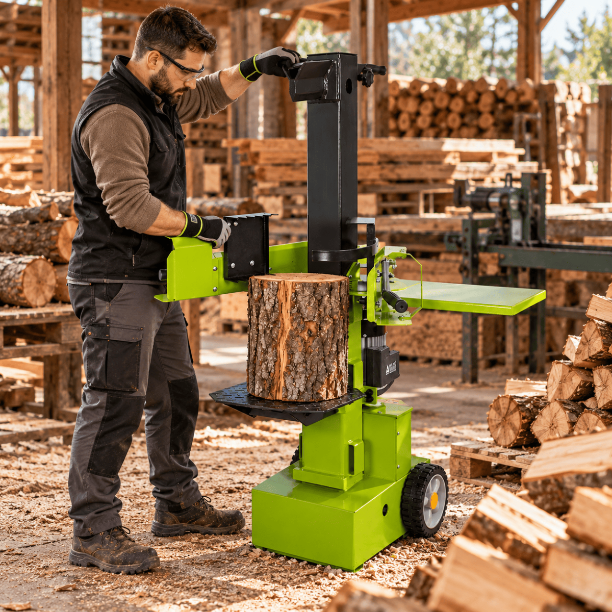 Vito - Fendeuse à bois Electrique 9 tonnes 3500W Buches Longueur 105cm Ø 35cm Fendeur de buches Silencieux VITO - Imagen 2