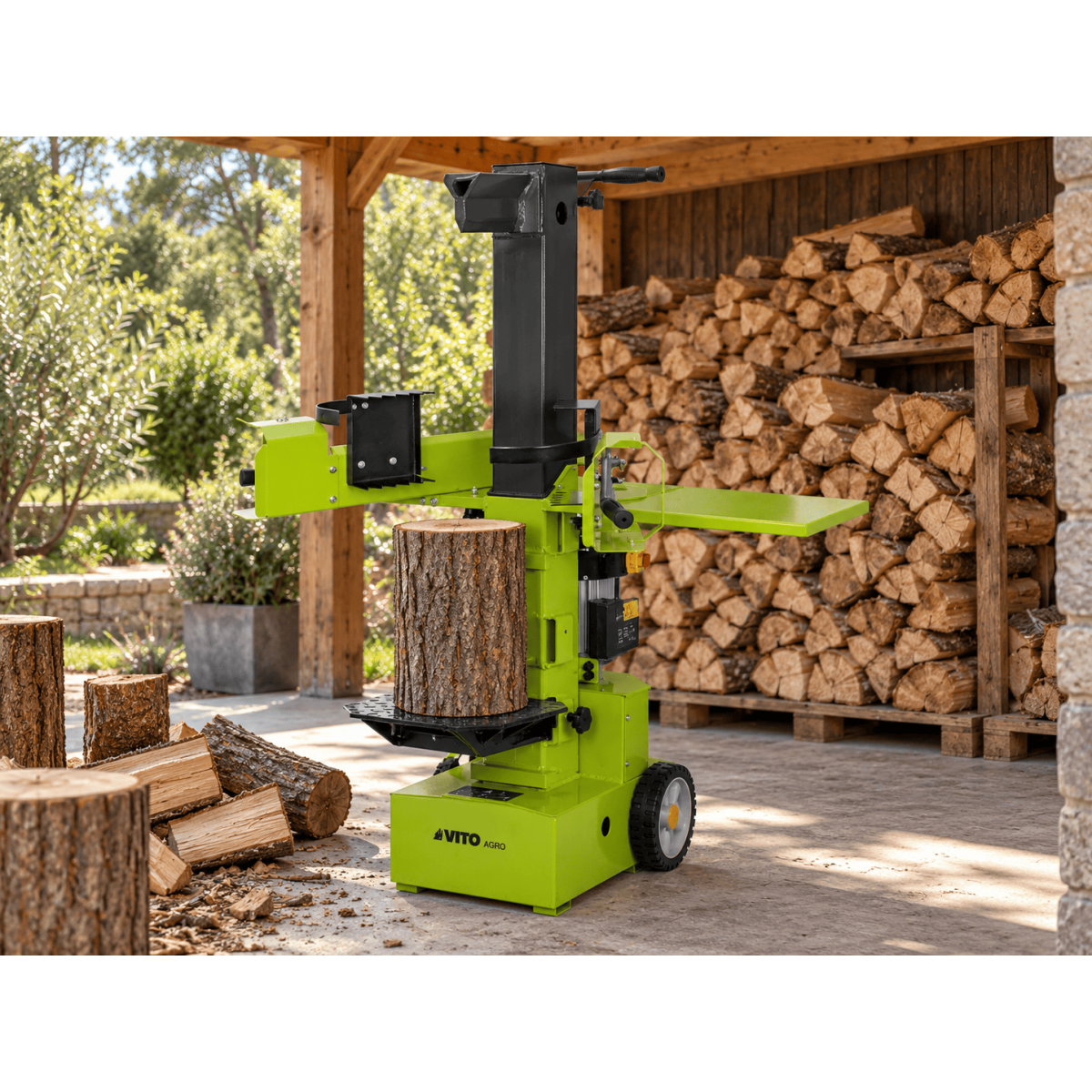 Vito - Fendeuse à bois Electrique 9 tonnes 3500W Buches Longueur 105cm Ø 35cm Fendeur de buches Silencieux VITO - Imagen 3