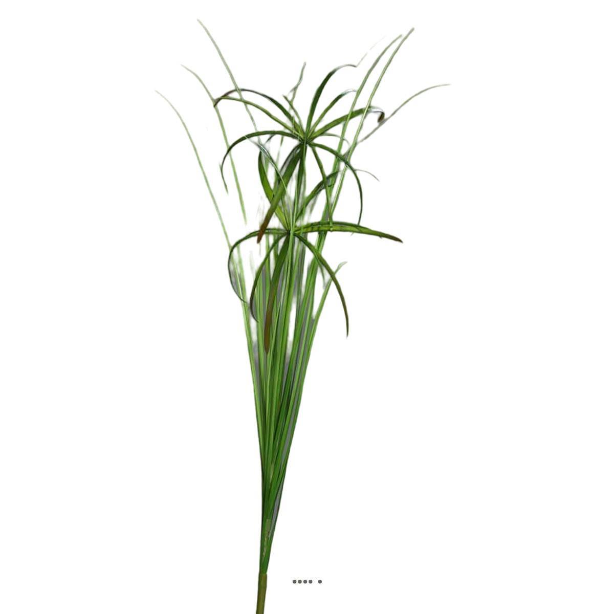 Artificielles - Branche de Papyrus artificiel H 67 cm 2 têtes - Imagen 1