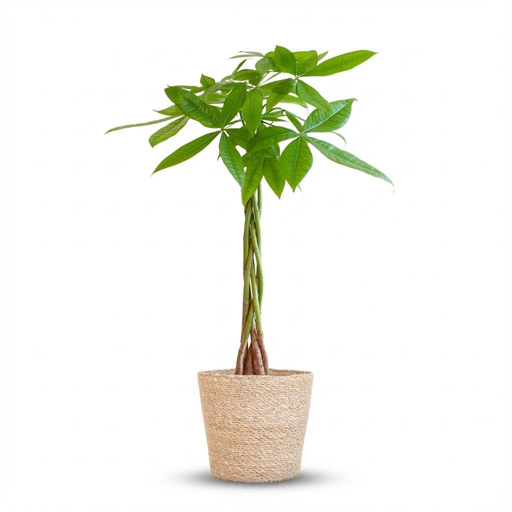 Pachira Aquatica - Pot de 21cm - Hauteur 80cm - Panier - Plantes d'intérieur - Image 1