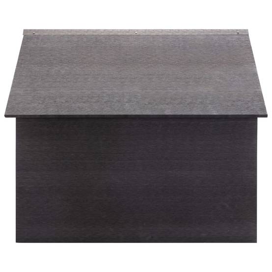 PANGIVO - Garage pour tondeuse à gazon WPC gris 80 x 80 x 70 cm - PANGIVO - Image 3