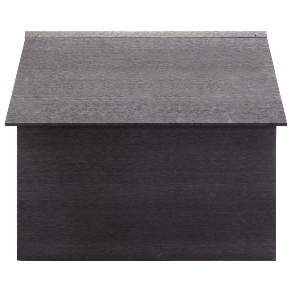 PANGIVO - Garage pour tondeuse à gazon WPC gris 80 x 80 x 70 cm - PANGIVO - Image 3