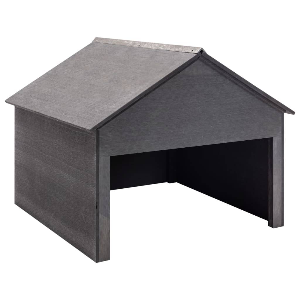 PANGIVO - Garage pour tondeuse à gazon WPC gris 80 x 80 x 70 cm - PANGIVO - Image 1
