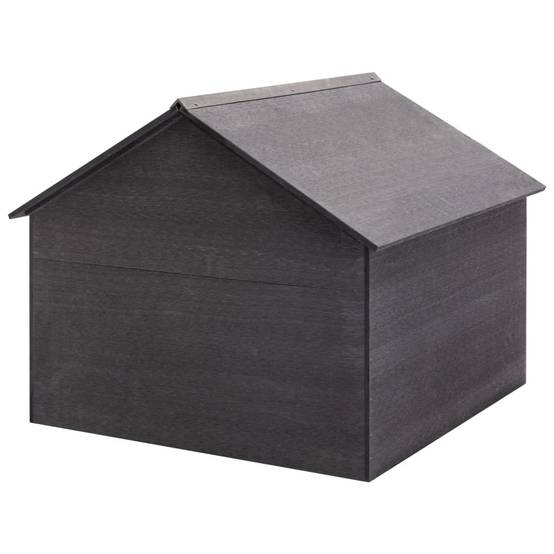 PANGIVO - Garage pour tondeuse à gazon WPC gris 80 x 80 x 70 cm - PANGIVO - Image 4