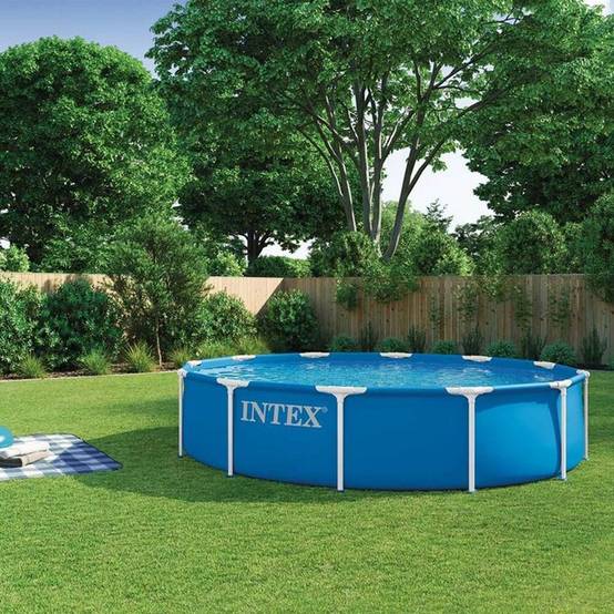Piscine tubulaire hors-sol ronde 3,05 x 0,76 m, liner PVC triple épaisseur, filtre cartouche C330 1 m³/h - Intex - Image 2