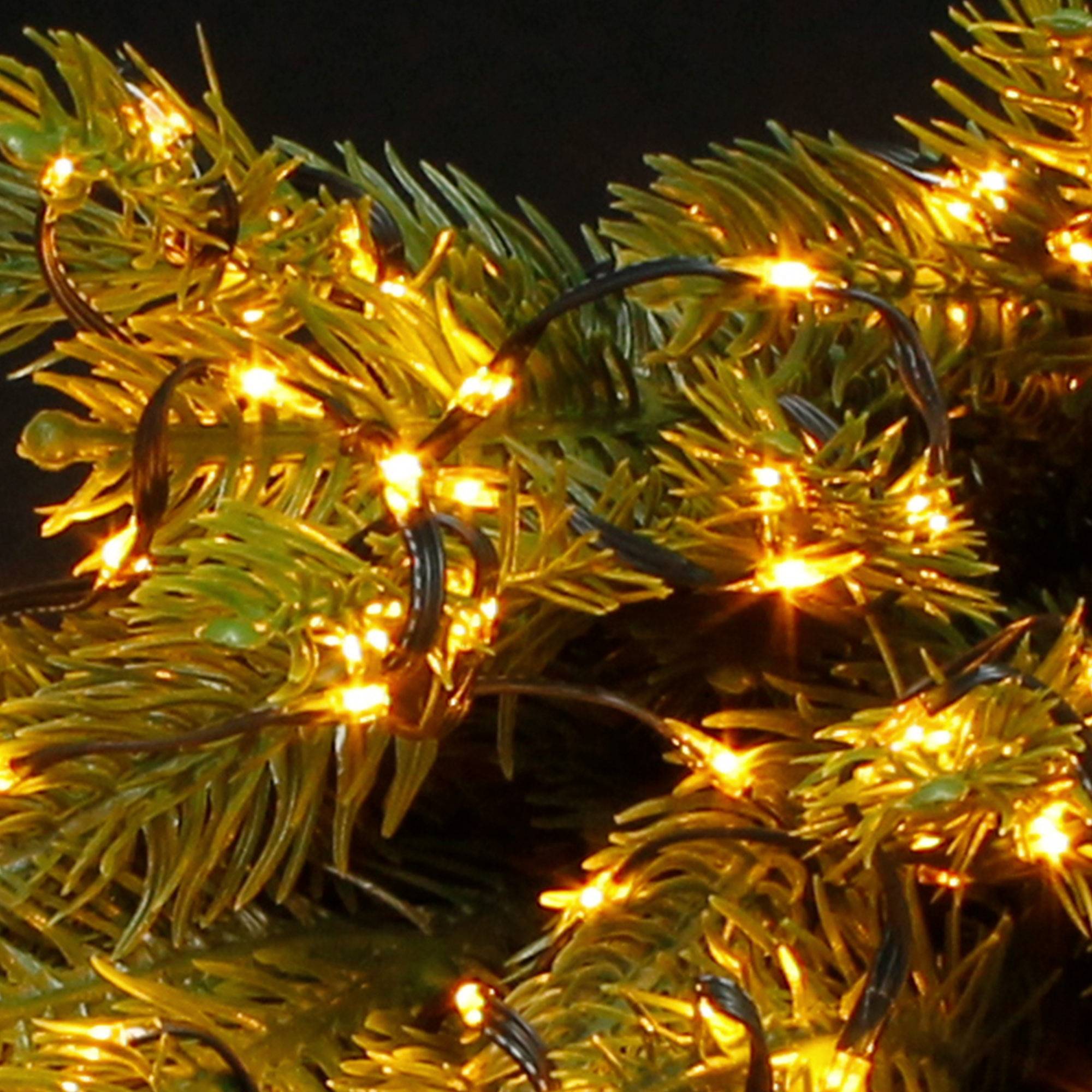 Ecd-Germany - Guirlande lumineuse 1500 LED blanc chaud décoration Noël intérieur/extérieur 45m - Imagen 6