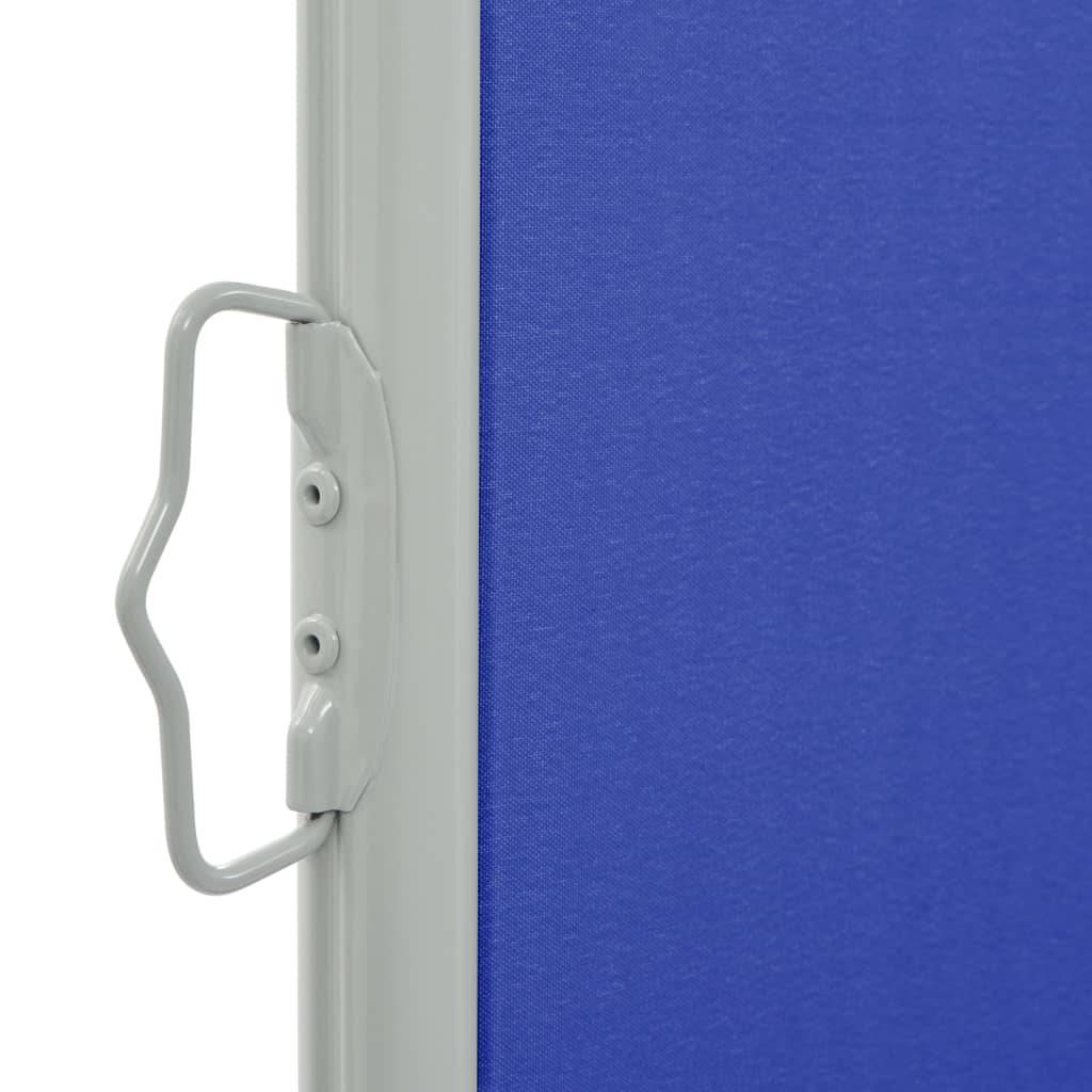 Helloshop26 - Auvent paravent store brise-vue latéral rétractable de patio jardin terrasse balcon protection visuelle écran 120 x 300 cm bleu - Imagen 2