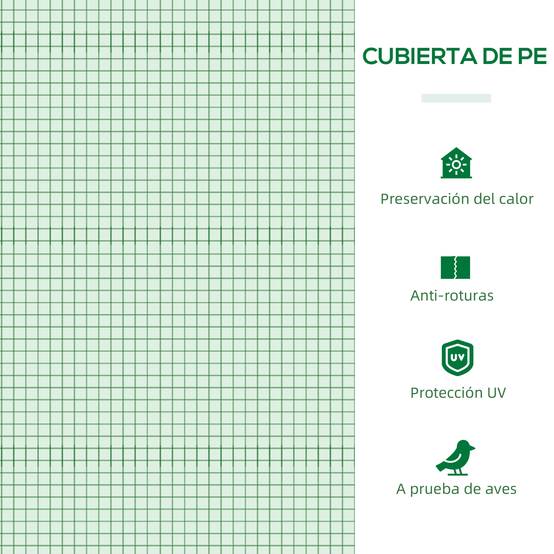 Serre Châssis de Jardin Acier et Bâche PE Anti-UV avec 4 Fenêtres pour Potager 200x80x45 cm Vert - ComfortXL Outdoor Living - Image 6
