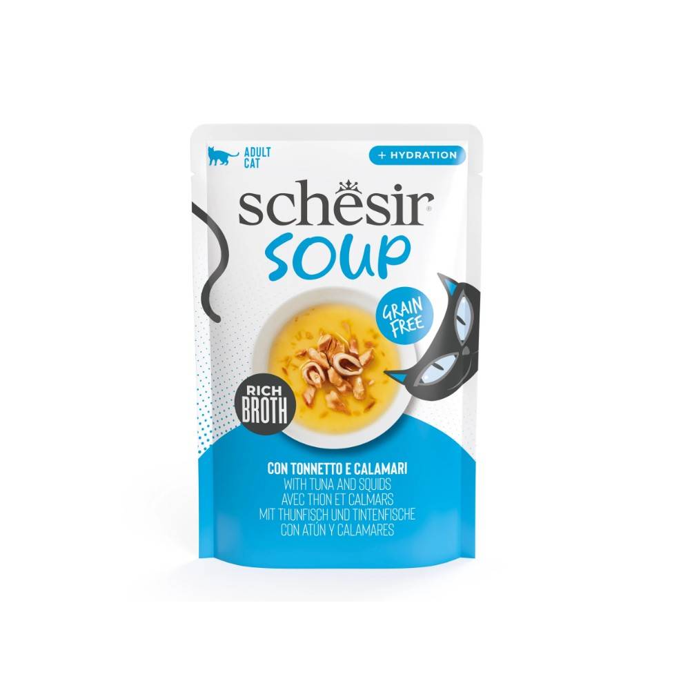 Schesir - Soupe Thon/calamars - Schesir Chat 40 g