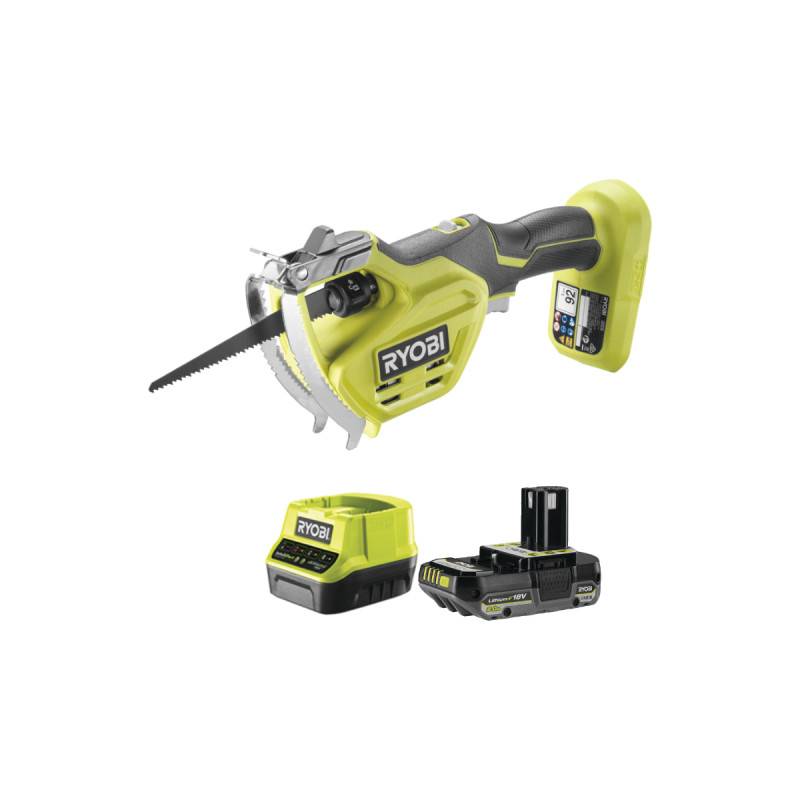 Ryobi - Pack RYOBI Elagueur à main RY18PSA-0 - 18V One+ - 1 Batterie 2.0Ah - 1 Chargeur rapide - Image 1