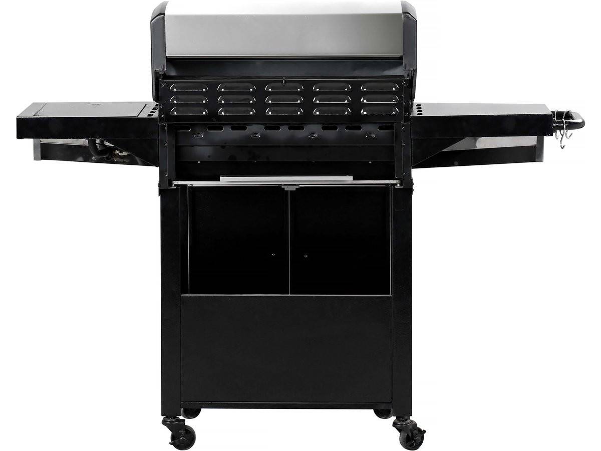 Barbecue Gaz Avec Couvercle En Verre "bingo 5" - 4 Brûleurs + 1 Latéral + Housse Protection - 15.2 Kw - Noir -habitat Et Jardin - Imagen 2