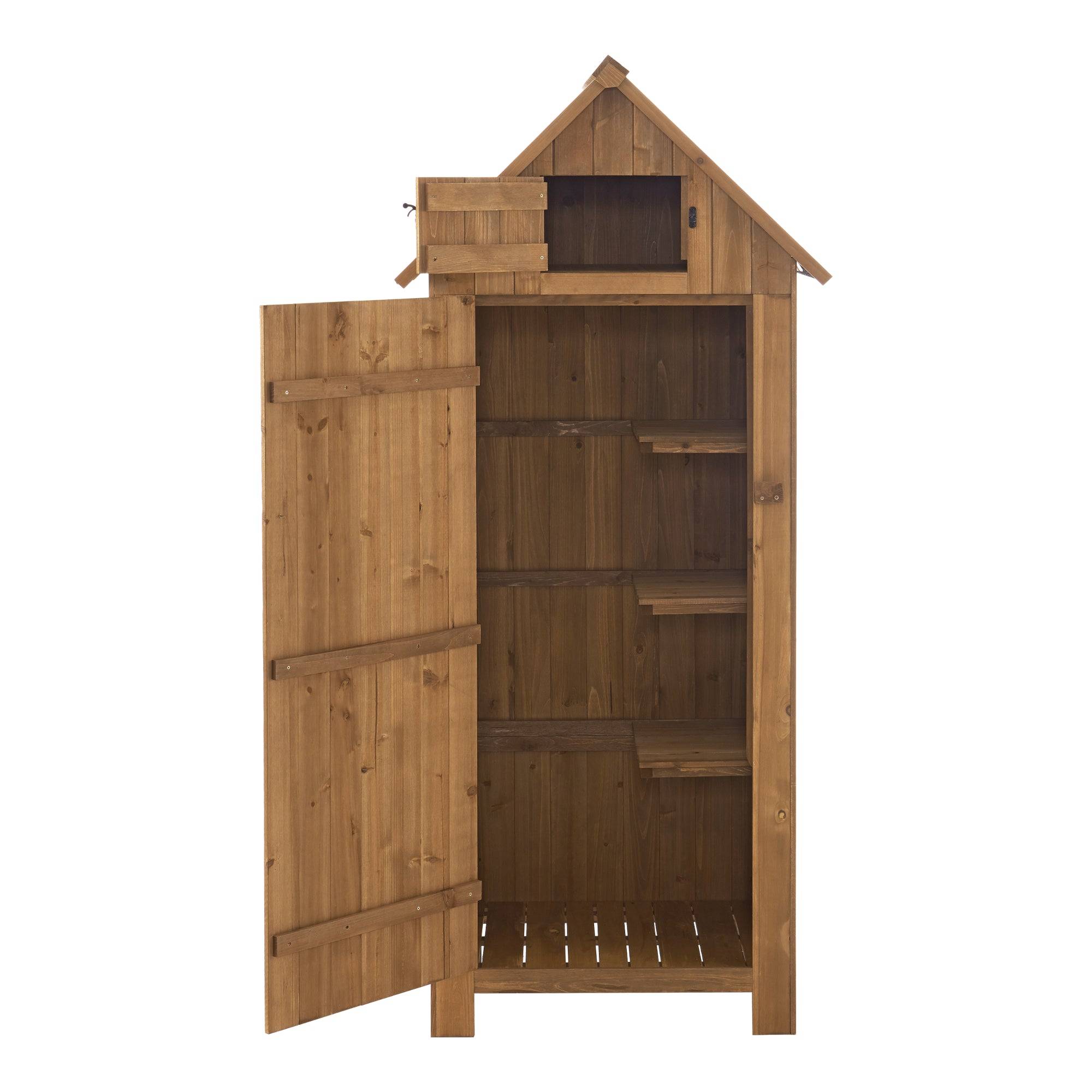 Helloshop26 - Abri de jardin à toit bitumé range-bûches en bois 179 x 77 x 54 cm - Imagen 4