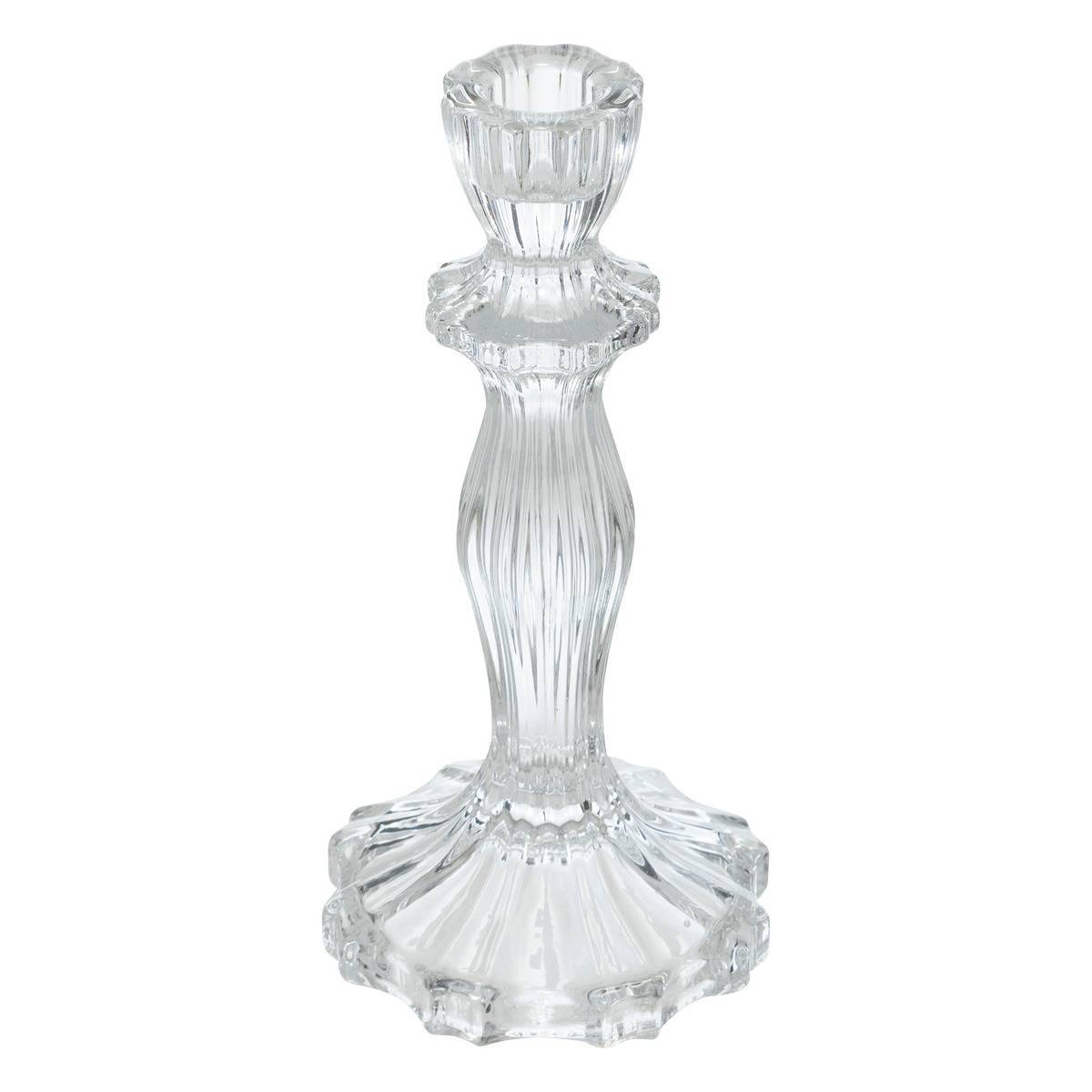 Fééric Lights & Christmas - Bougeoir H.20cm verre transparent - Feeric Lights & Christmas