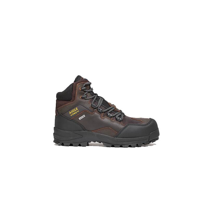 Chaussures de sécurité cuir AIGLE S3 NASSIO EVO DARK BROWN - étanche et respirante - taille 39 - AIGLE - Imagen 2