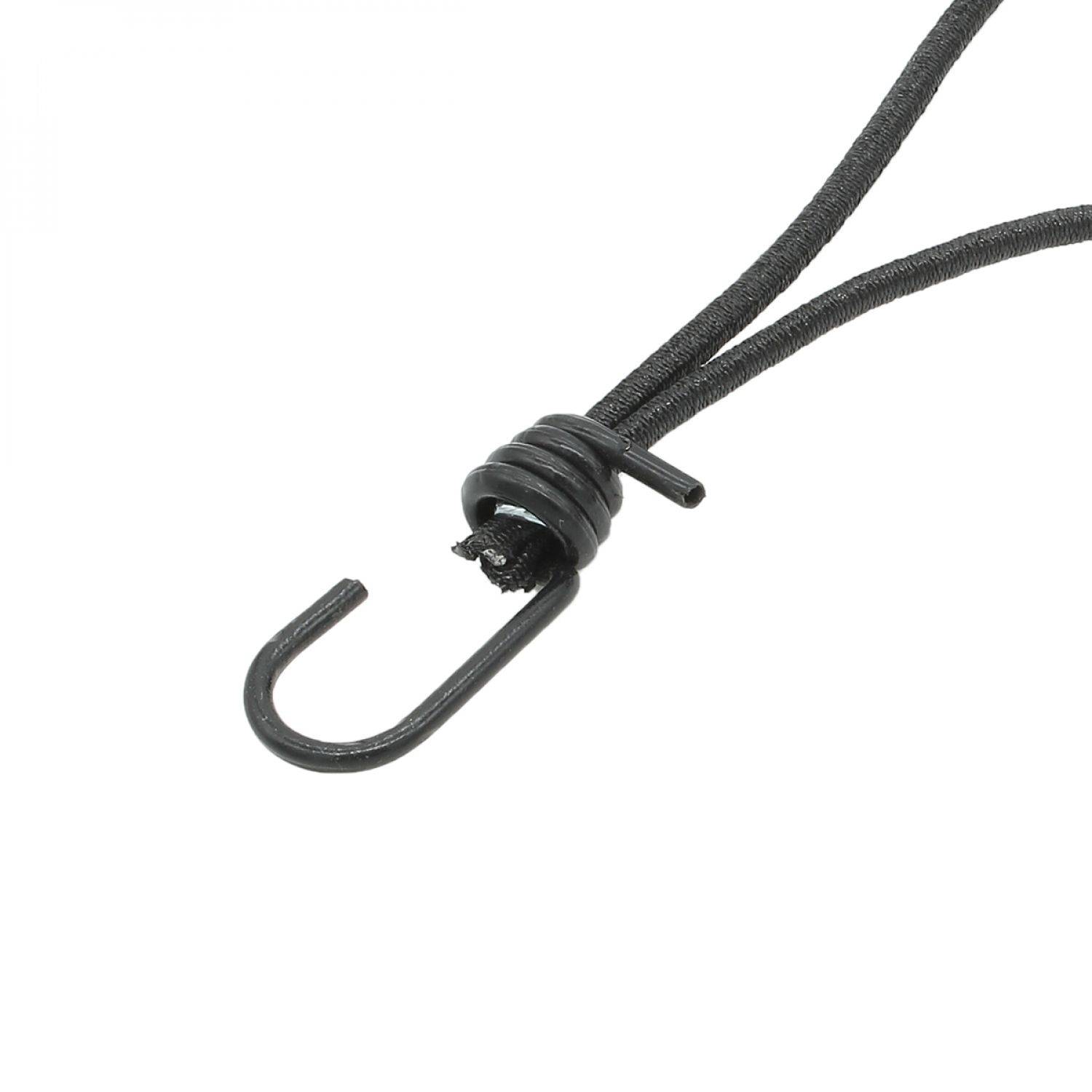 Linxor - Lot de 50 tendeurs sandows élastiques avec 1 crochet et boucle - 26 cm - Noir - Linxor - Imagen 3